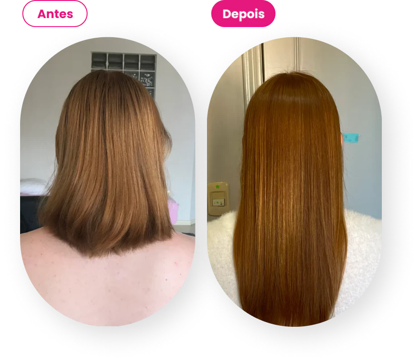 Antes e depois - cabelo